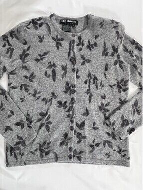 Nina Leonard Floral Patterned Cardigan S